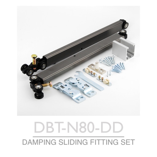 삼우 DBT-N80-DD 양방향 댐핑 슬라이딩레일 80키로용 미닫이레일 슬라이딩도어댐퍼