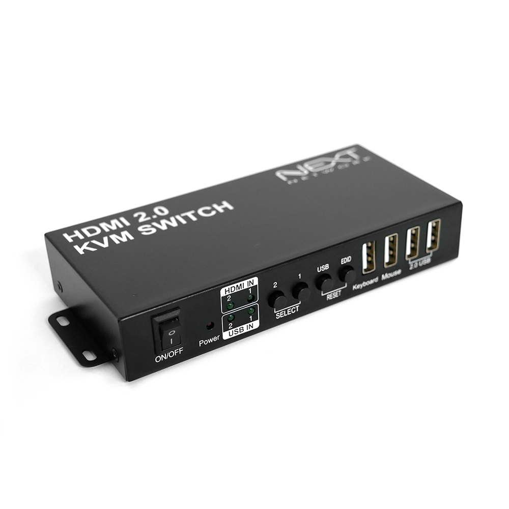 이지넷 CCTV 부자재 2-1 USB HDMI KVM 선택기 NEXT-7202KVM-4K