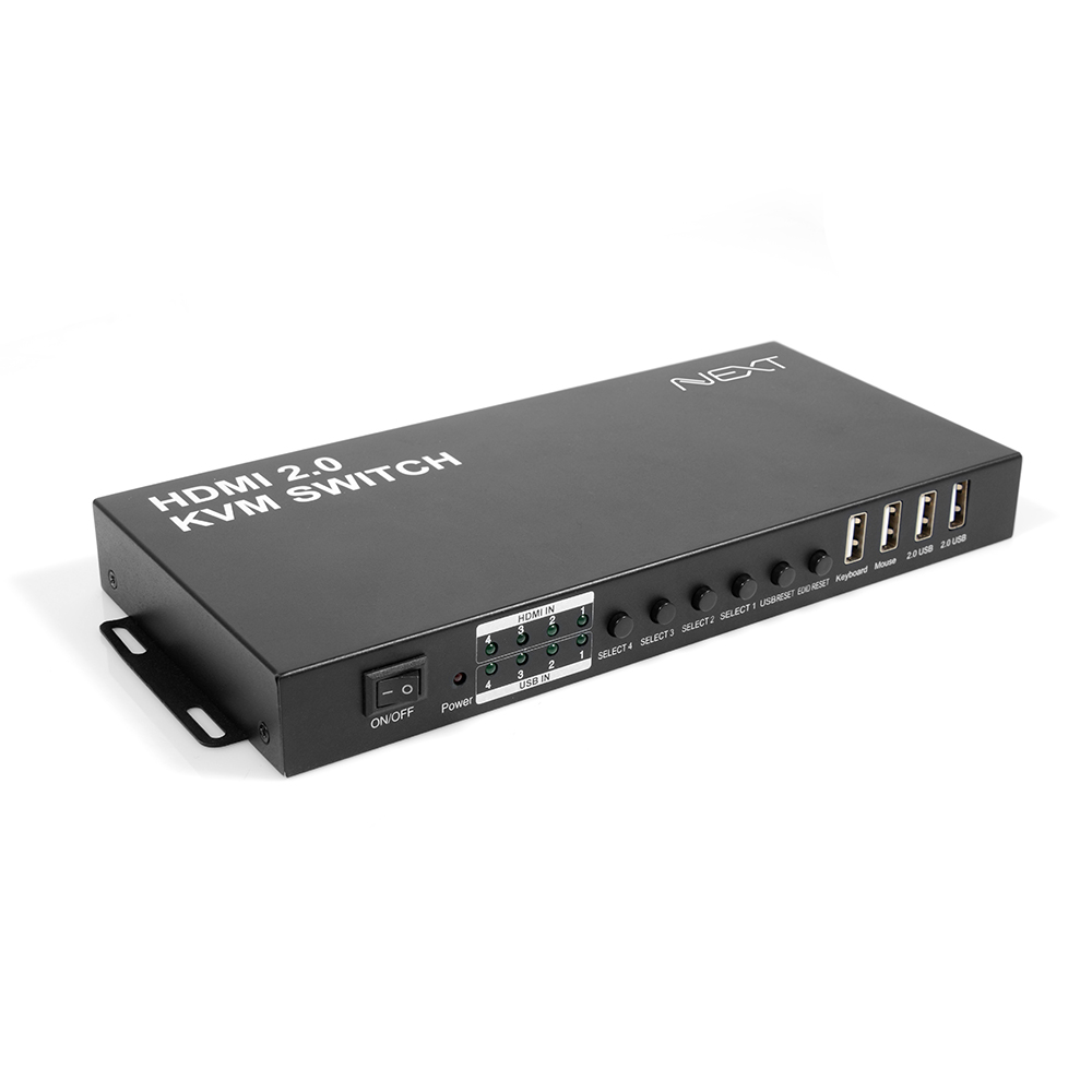 이지넷 CCTV 부자재 4-1 USB HDMI KVM 선택기 NEXT-7204KVM-4K